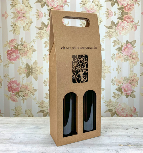 Darčeková krabica na dve vína - K71-5004-90