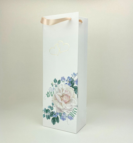 Papierová taška na svadobné víno - PT03-2166-60