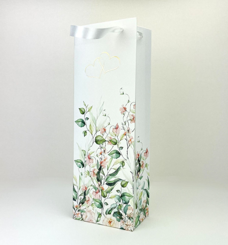 Papierová taška na svadobné víno - PT03-2199B-60