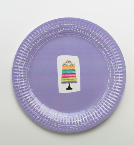 Party papírový talíř (8ks) - TL01-5004-01