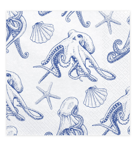 Ubrousky - Napkins Ahoy - Octopuses (20 ks) - UB104