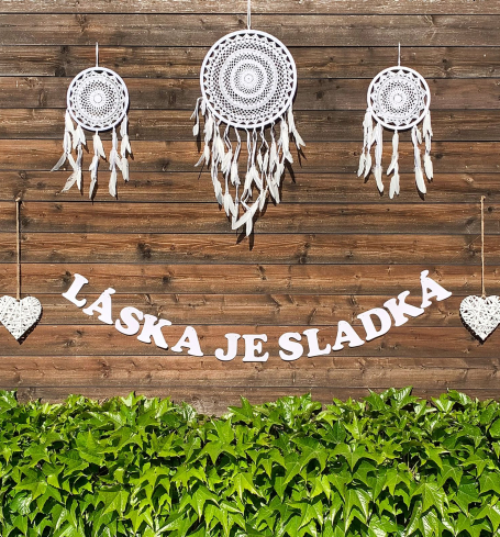 Svatební girlanda - LÁSKA JE SLADKÁ - GR6005-02