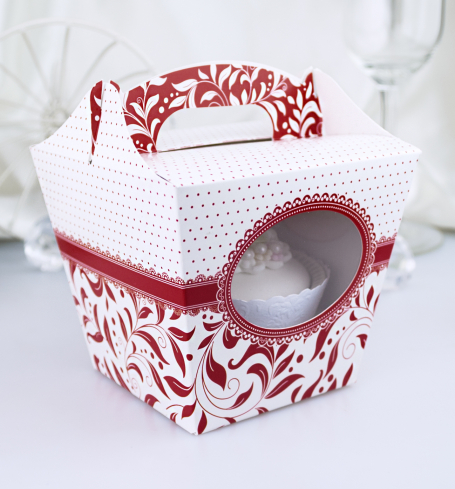 Svatební krabička na cupcake - K11-1008-01