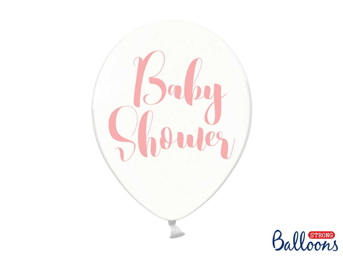 Párty balóniky - 30cm, Baby Shower, Crystal Clear (6 ks) - BL06-0008