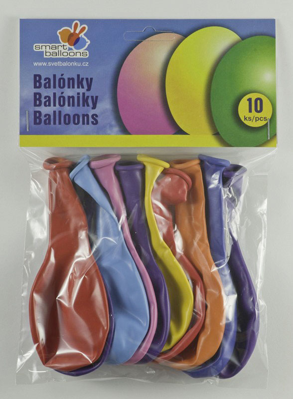 Balóny mix farieb - 10 balónov - BL01-5937