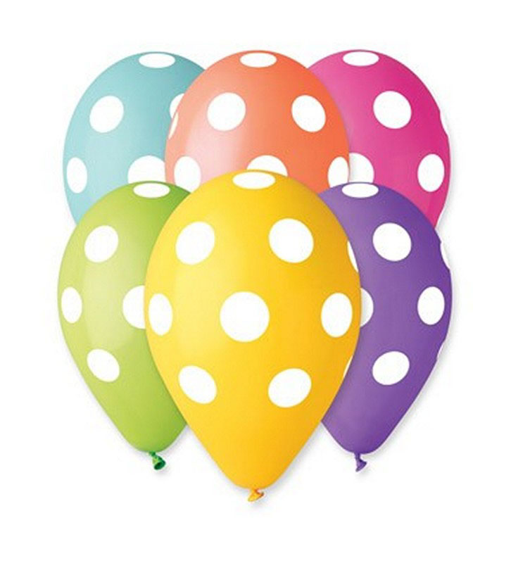Balóny s bodkami (5ks) - BL01-5934