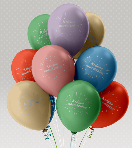 Párty balóniky - mix pastelových farieb (6ks) - BL01-5002