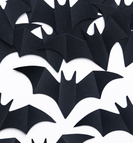 PartyDeco - Paper confetti Bats (10 ks) - DS009