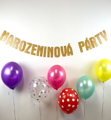 Party girlanda - Narozeninová party (1ks) - GR5054