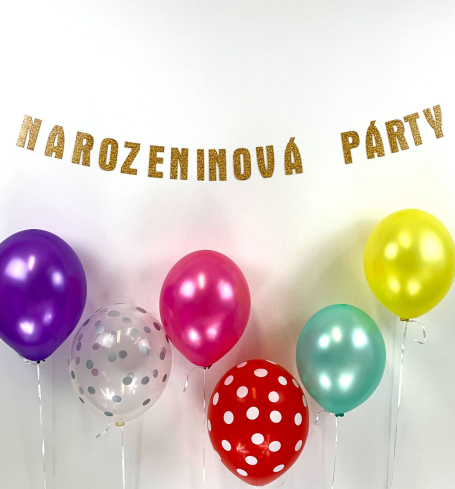 Party girlanda - Narozeninová party (1ks) - GR5055