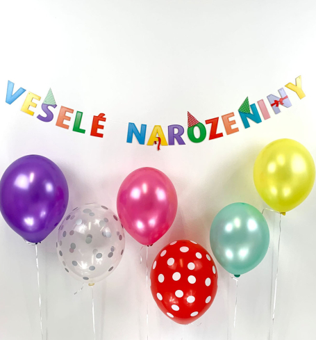 Party girlanda - Veselé narozeniny (1ks) - GR5065