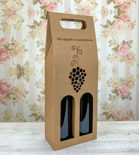 Dárková krabice na dvě vína - K71-5002-90