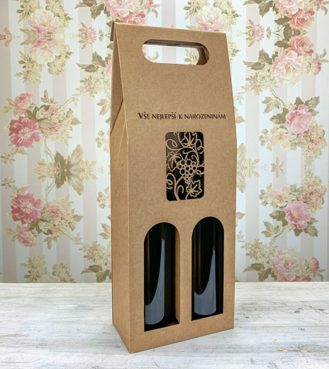 Dárková krabice na dvě vína - K71-5004-90