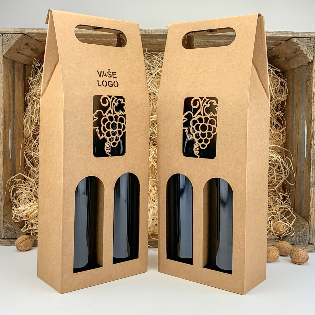 Darčeková krabica na dve vína - K71-5005-90