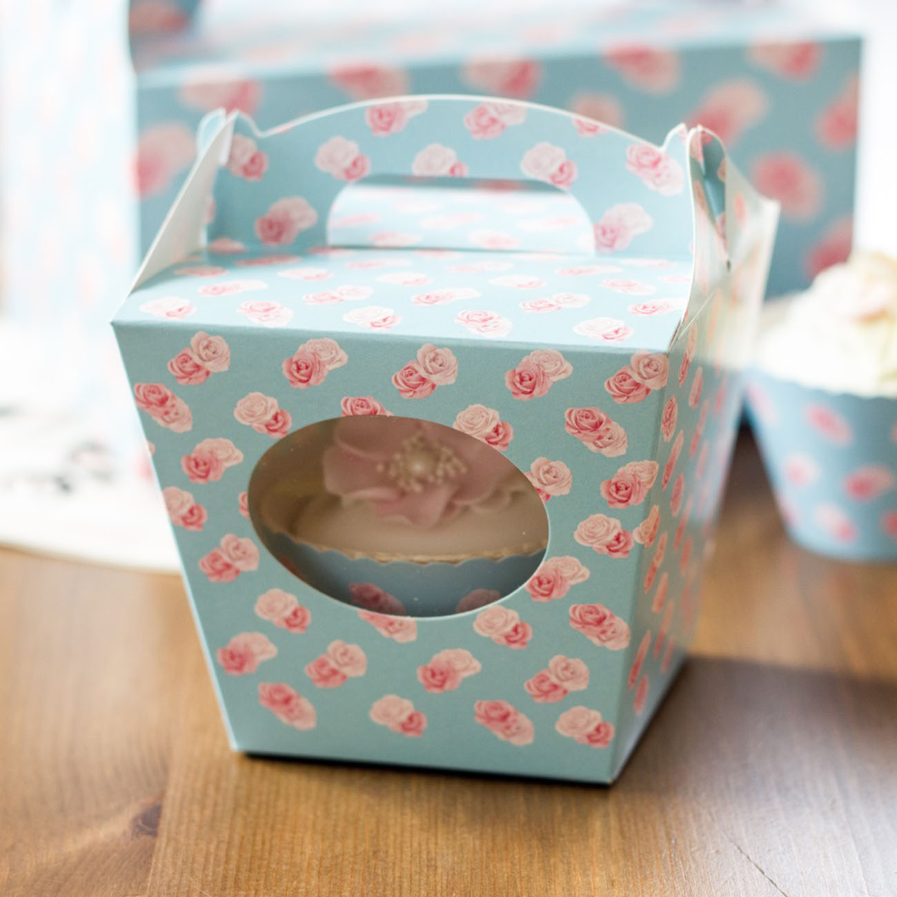 Krabička na cupcake - Roses (8 Ks) - K11-5023-01