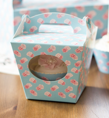 Krabička na cupcake - Roses (8 Ks) - K11-5023-01