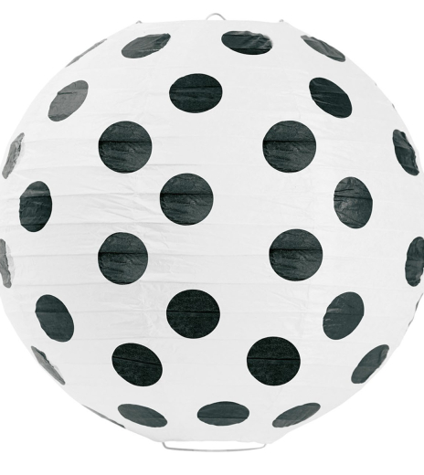 Lampion - Black Dots (Ø 30,5 cm) - LP4003