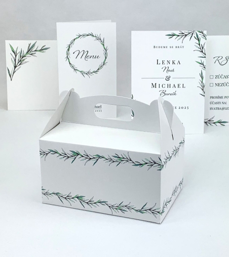 Svatební krabička malá s rozmarýnem - K33-4000-01
