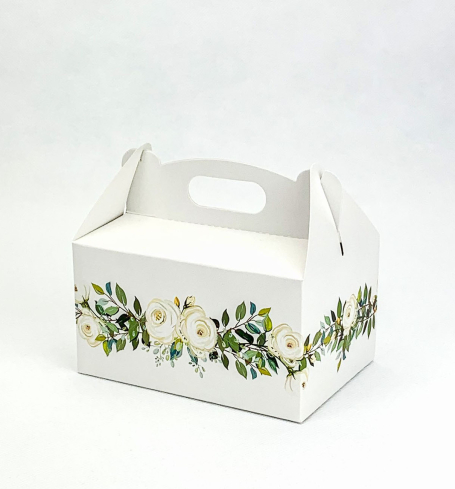 Svadobná krabička s bielymi ružami - K33-4017-01