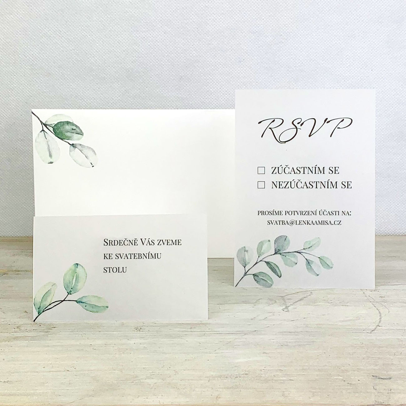 Svadobná odpovedná kartička - RS2151