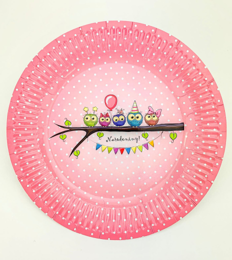 Party papierový tanier (8ks) - TL01-5010B-01-S