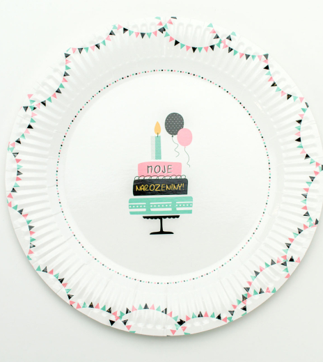 Party papírový talíř (8ks) - TL01-5006-01