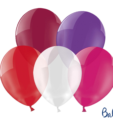Party balónky - Strong Balloons Ø 30 cm, Crystal Mix (100 ks) - BL05-0001