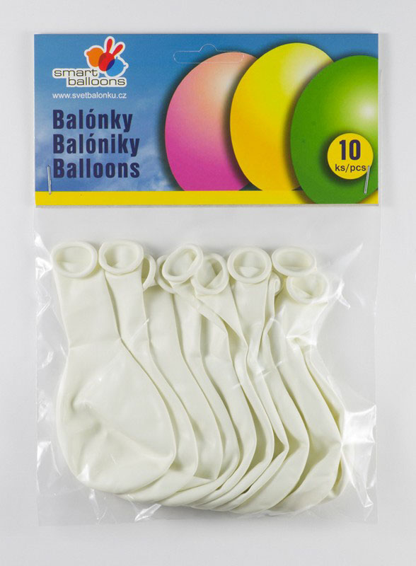 Balonky - 10 balonků bílé - BL01-5930