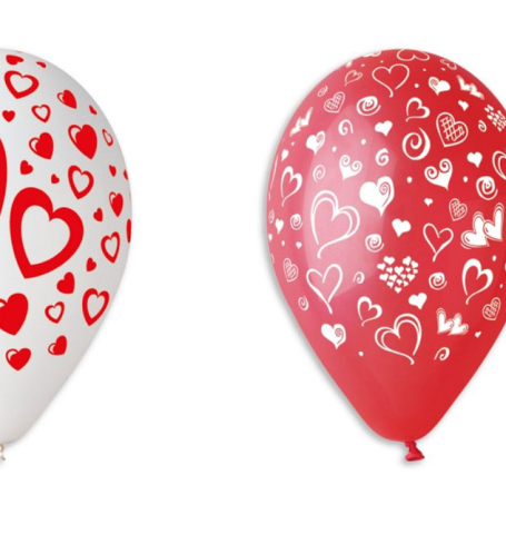 Balóny v tvare srdca (5KS) - BL01-5932