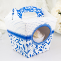 Svadobná krabička na cupcake - K11-1002-01 - Tmavě modrá