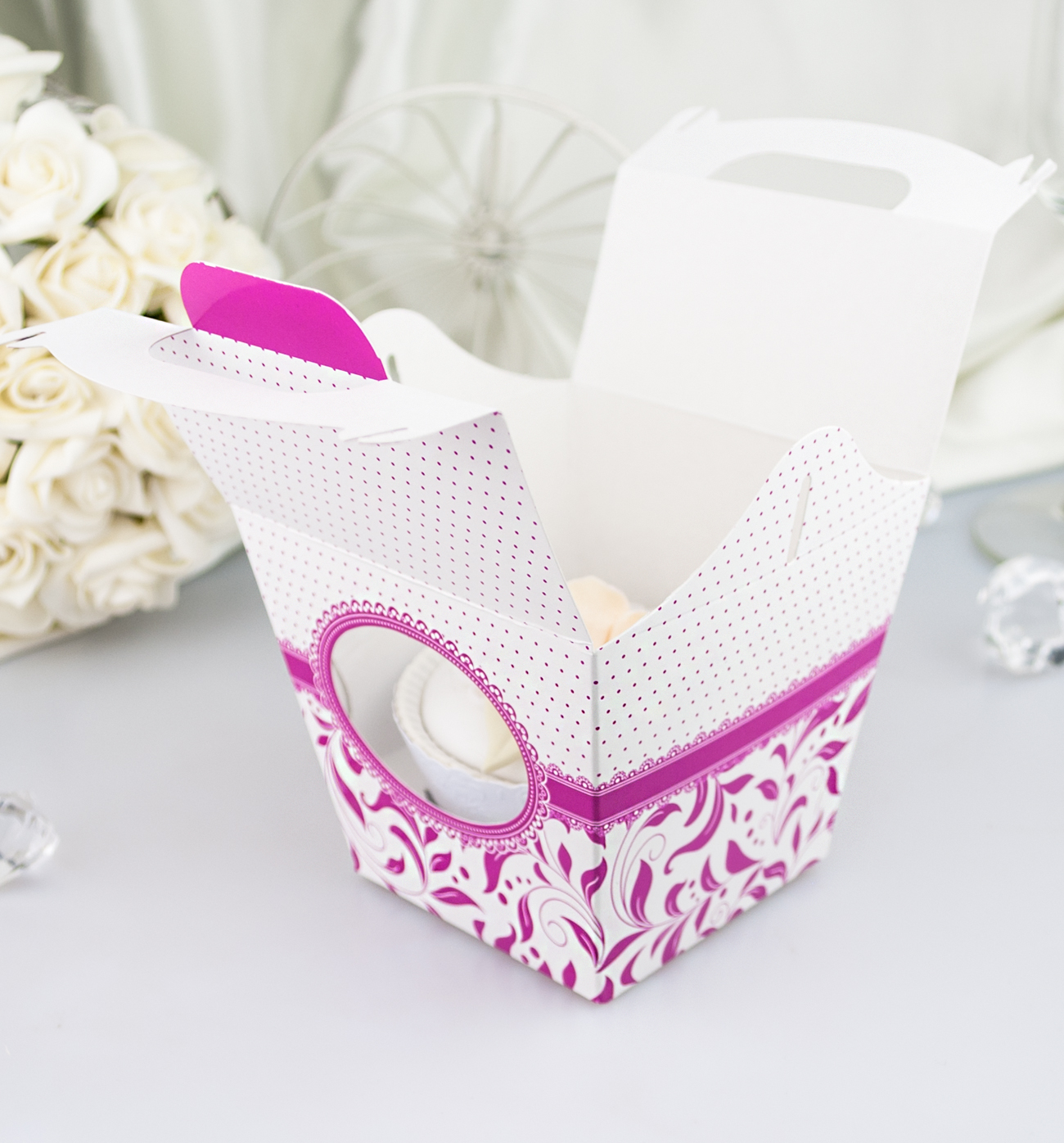 Svatební krabička na cupcake - K11-1004-01