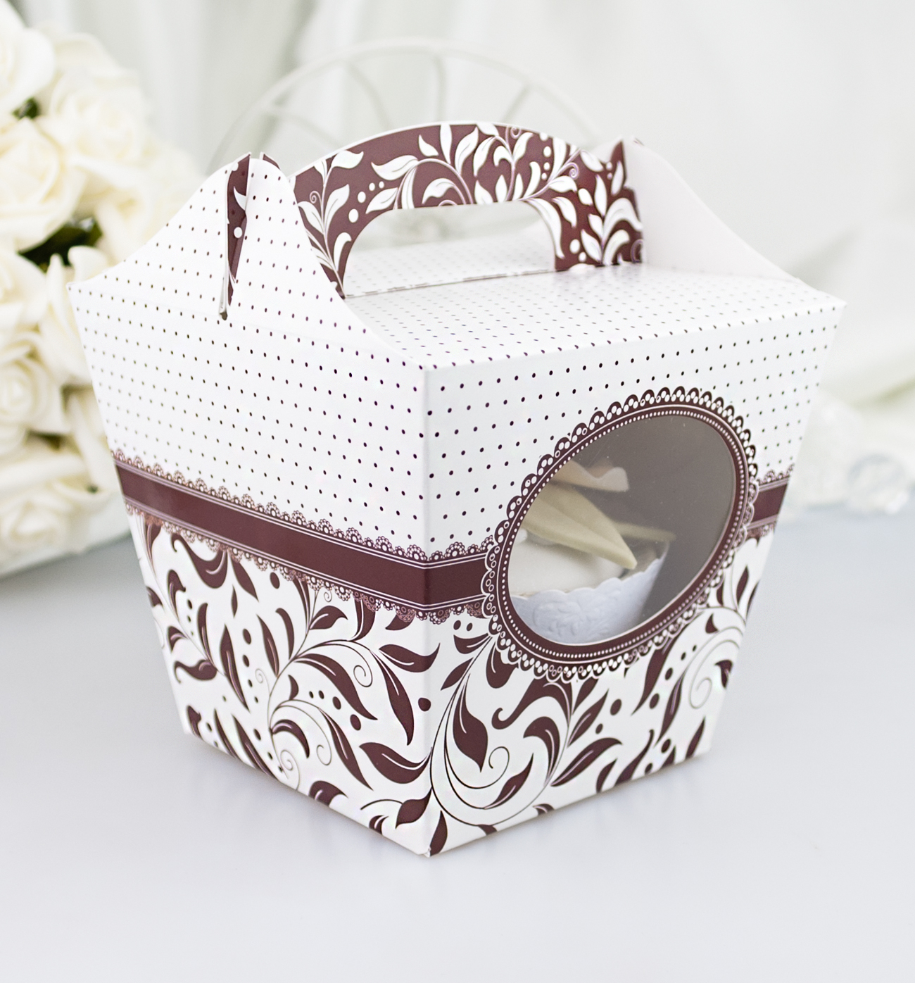 Svatební krabička na cupcake - K11-1009-01