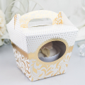 Svatební krabička na cupcake - K11-1014-01 - Zlatá