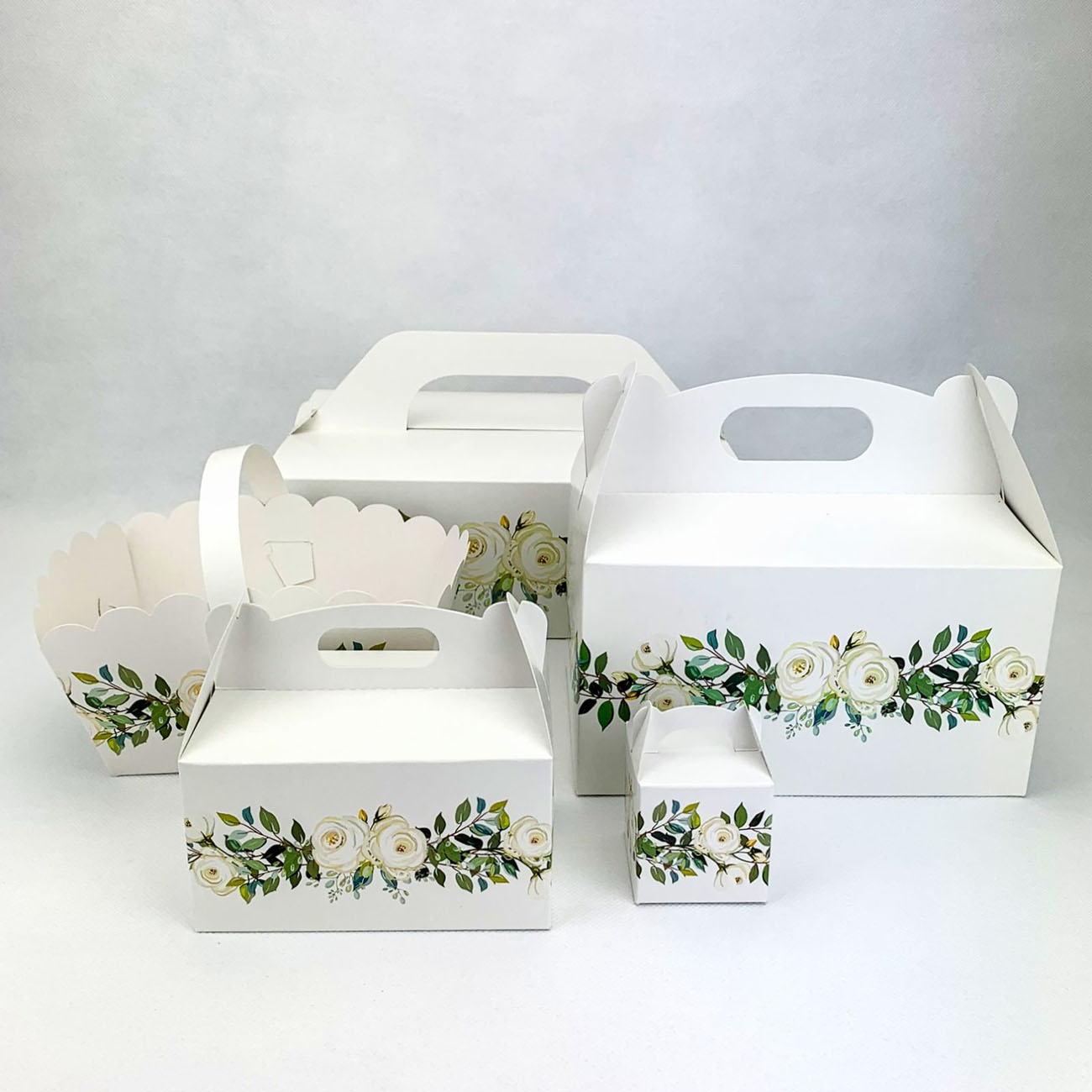 Svadobná krabička s bielymi ružami - K50-4017-01