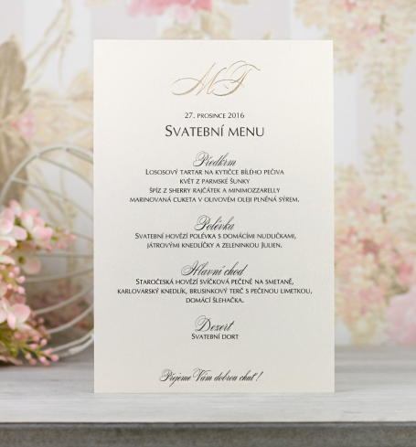 Svatební menu - M2078