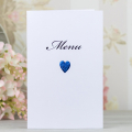 Svatební menu - M2097D - Modrá