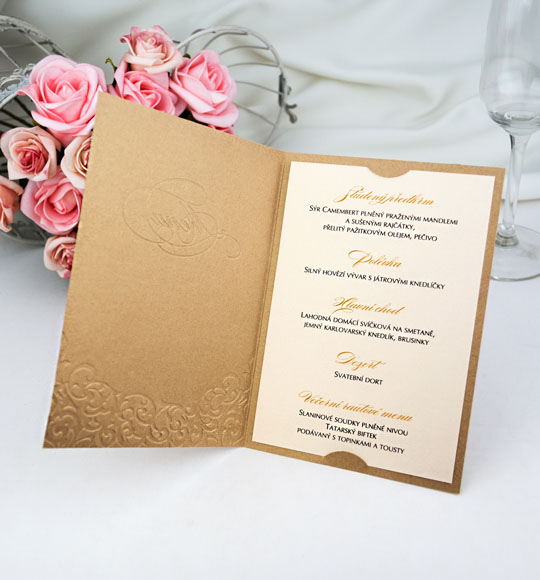 Svatební menu - M2043A