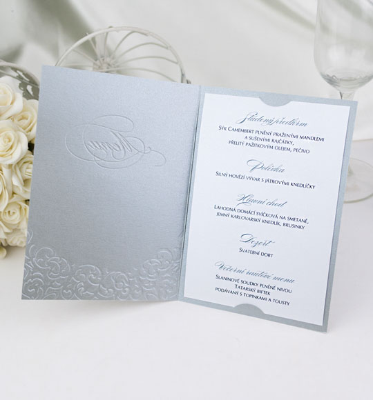 Svatební menu - M2043B