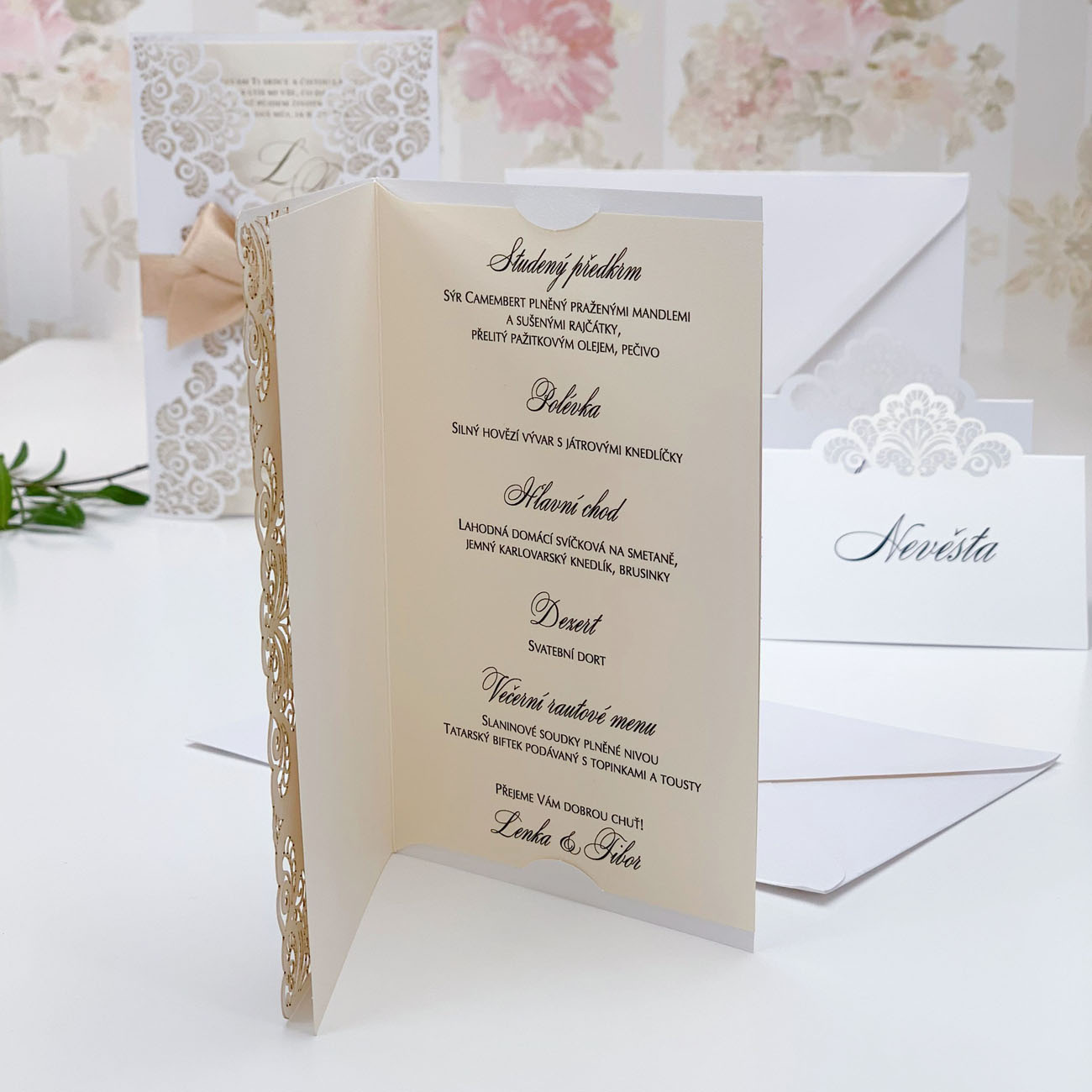 Svatební menu - M2117B