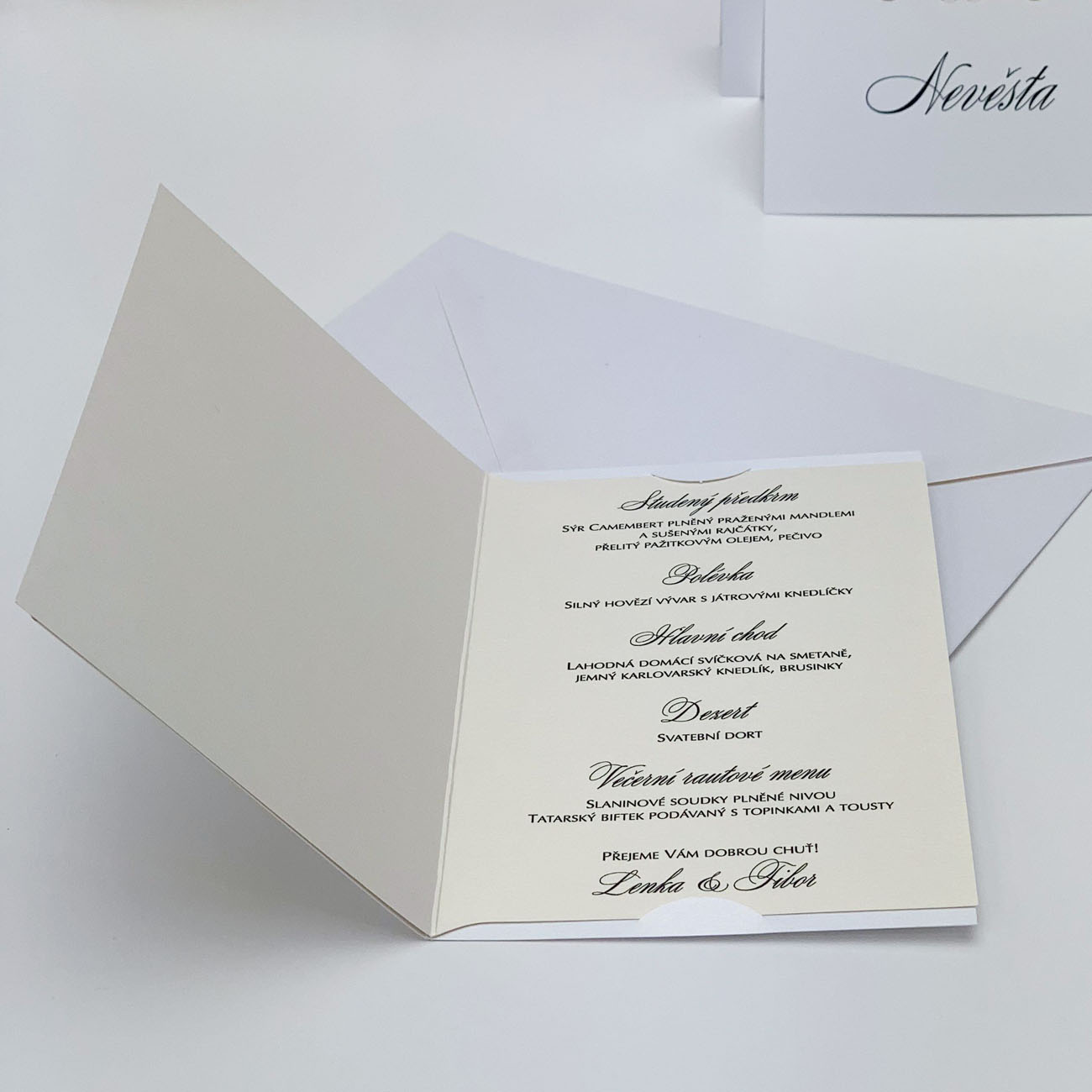 Svatební menu - M2117B