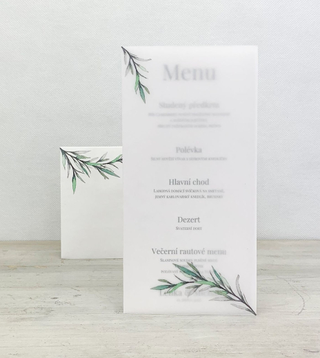 Svatební menu - M2154