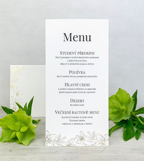 Svatební menu - M2162