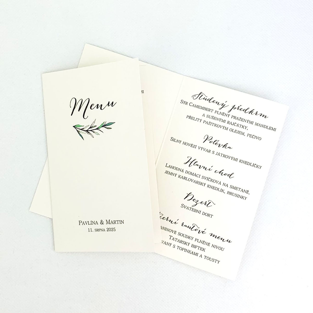 Svatební menu s rozmarýnou - M4019