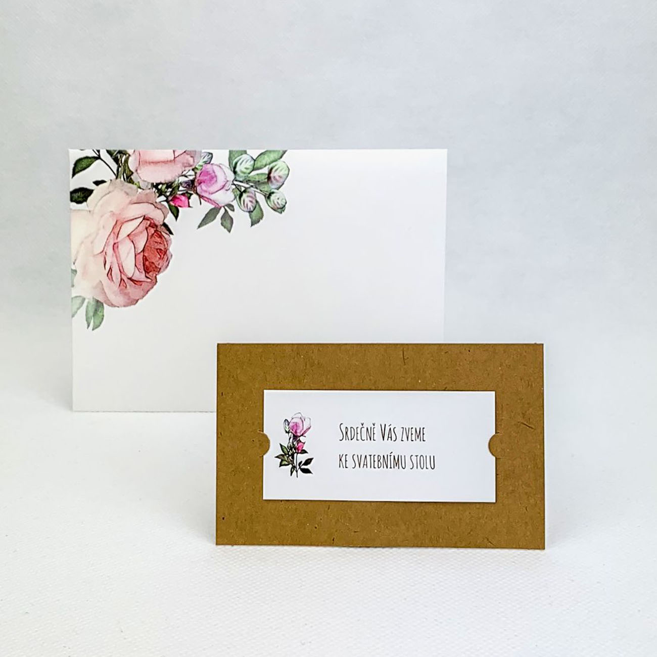 Svadobná pozvánka s ružami - P4024