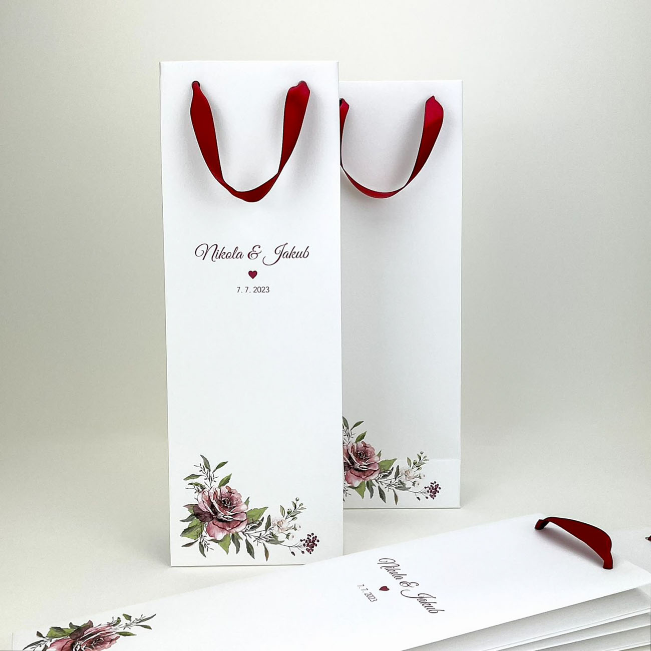 Dárková svatební taška na víno - PT03-2141-NM-39