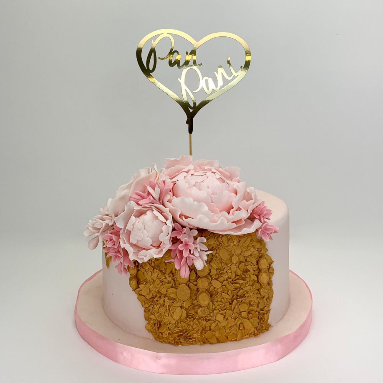 Zápich do svatebního dortu - zlatý - ZP6003-31